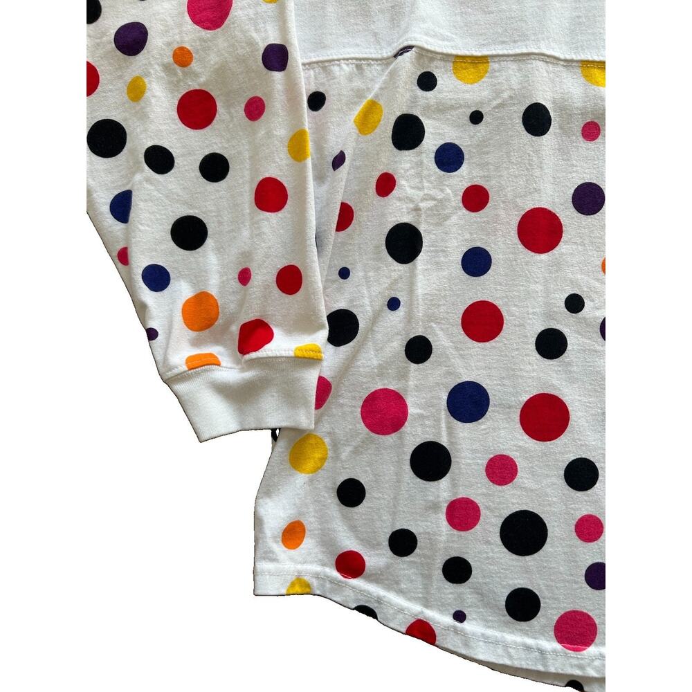 Walt Disney World Minnie Mouse "Rock the Dots" Spirit Jersey Size Med Polka Dots - Picture 2 of 9